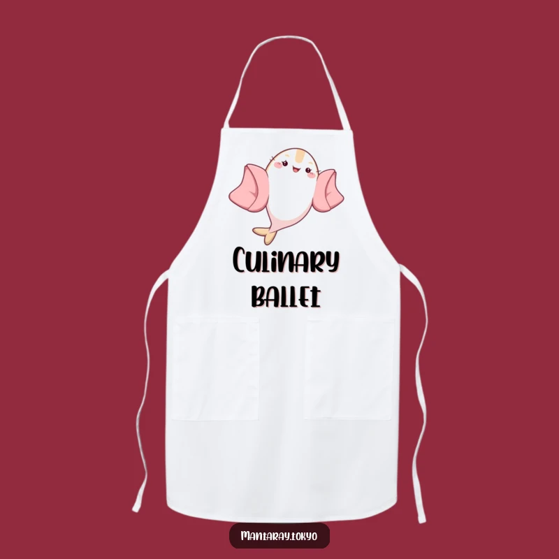 Funny Kawaii Manta Ray Kimono Flip Apron - Chef's Humorous Gift of the Year