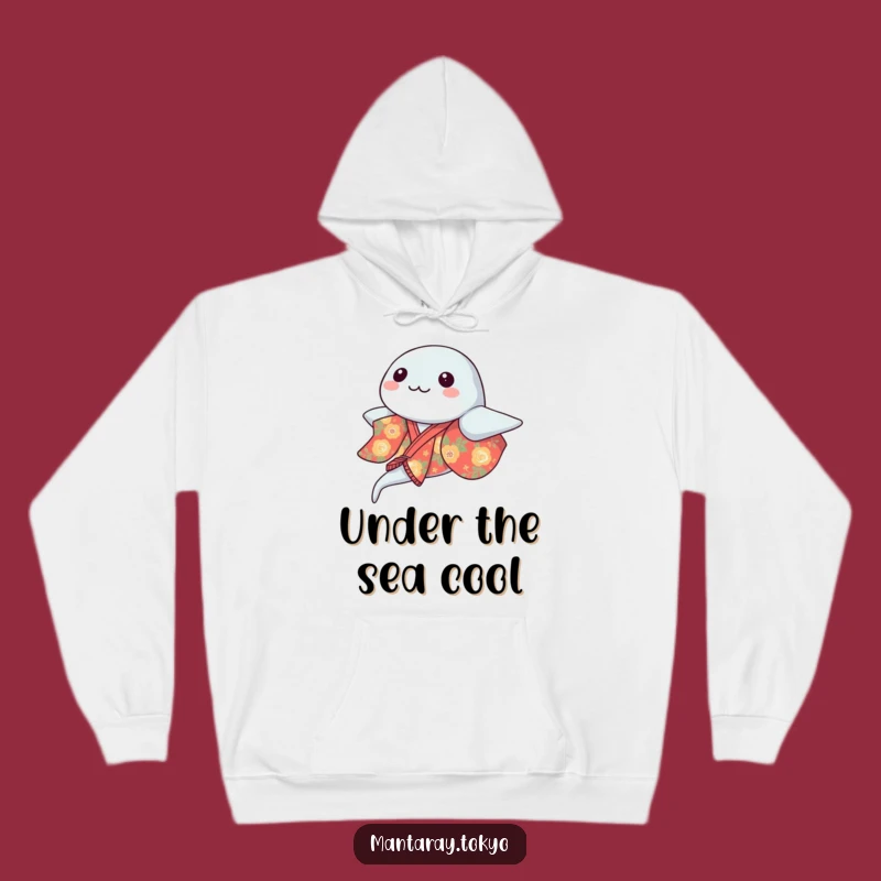 Funny Kawaii Manta Ray Kimono Hoodie: Cozy Glider Sweatshirt, Hilarious Gift Idea