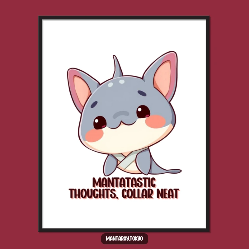 Free Printable Wall Art: Curious Mantaray Kimono Downloadable Poster Art