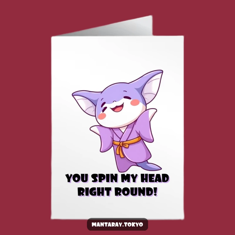 Free Printable Manta Ray Kimono Twirl Congratulations Card - Humorous Downloadable